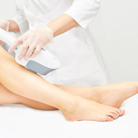 laser hair removal patient