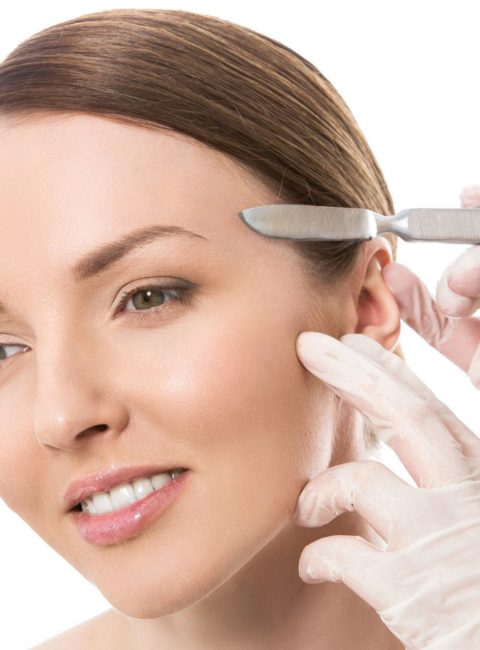 dermaplaning patient